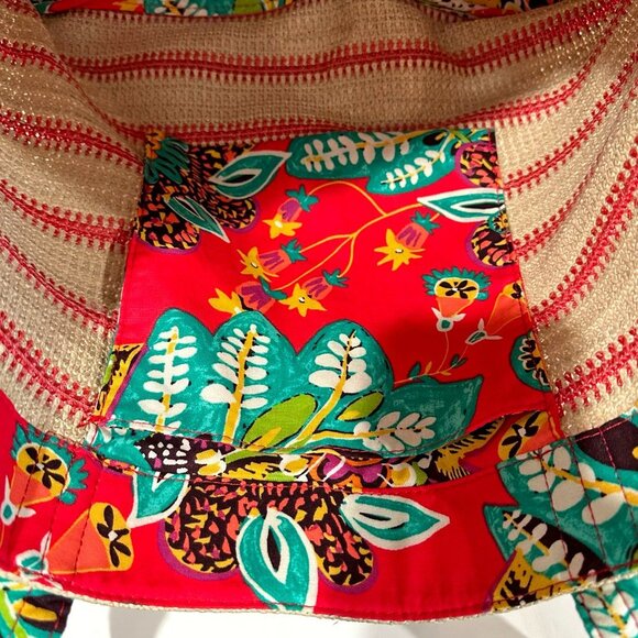 Vera Bradley Rumba Straw Beach Tote - Picture 8 of 9